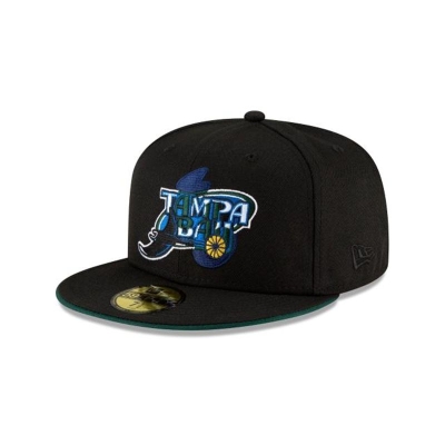 Sapca New Era Tampa Bay Rays MLB Double Logo 59FIFTY Fitted - Albastri